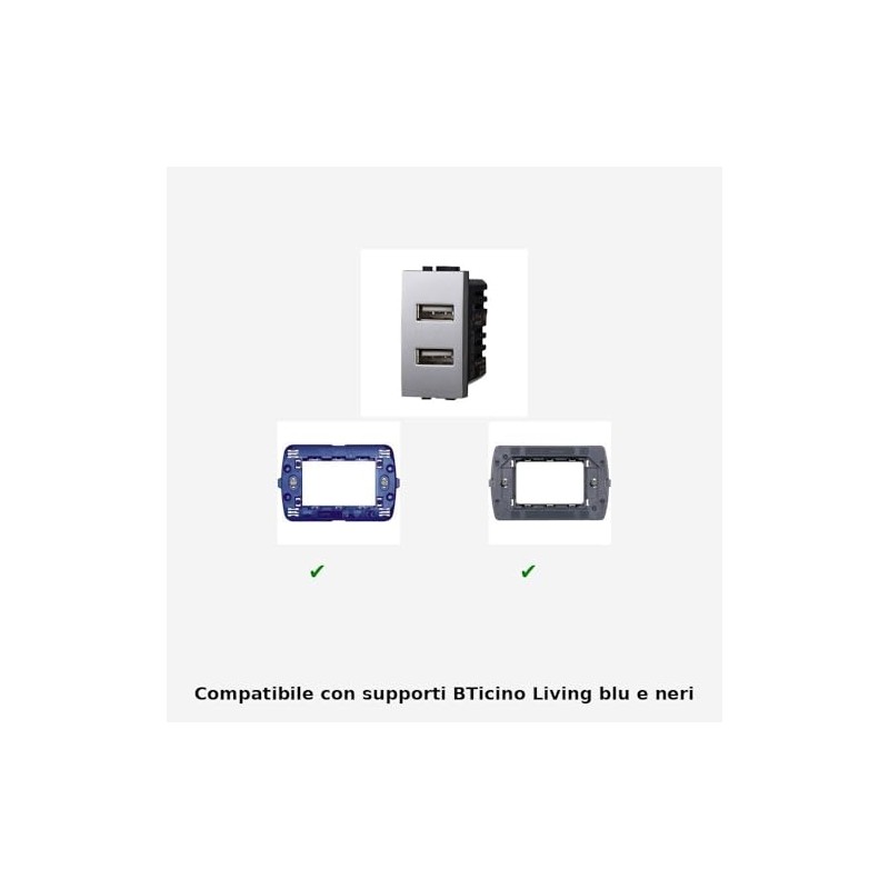 IXTRIMA Dual USB Ladegerät Modul 5V 2.1A - 2 USB-A