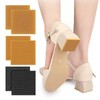 6pcs Black and Khaki High Heels Patch, Rubber Boot Heel