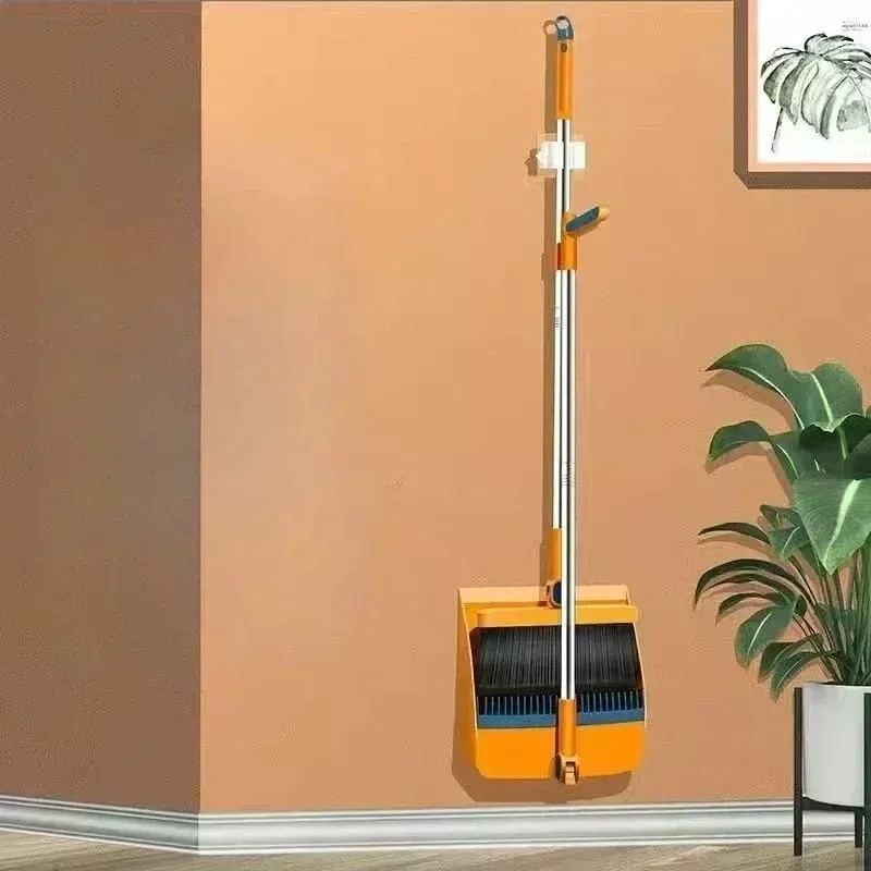 Broom Folding Dustpan Set Combination Household Broom Wiper Blade Hair