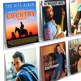 FEMELI Vinyl Record Shelf Wall Mount - 6 Pack 12-inch Clear Acrylic Album Record Holder Display Rack - Art for The Collector