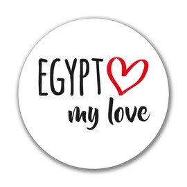 huuraa Sticker Egypt My Love Sticker Size 10 cm for All Fans of Egypt Gift Idea for Friends and Family
