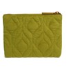Alice Wheeler Velvet Quilted Makeup Pouch, 15.5 x 13.5 x