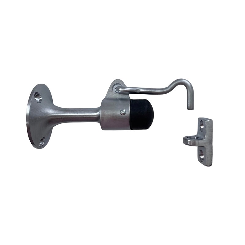 CRL Satin Chrome Finish Wall Mounted Heavy Duty Door Stop