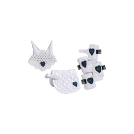 HKM Cuddle Pony Tournament Set, White/Dark Blue, One Size