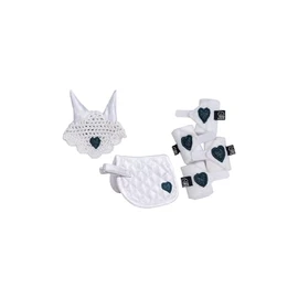 HKM Cuddle Pony Tournament Set, White/Dark Blue, One Size