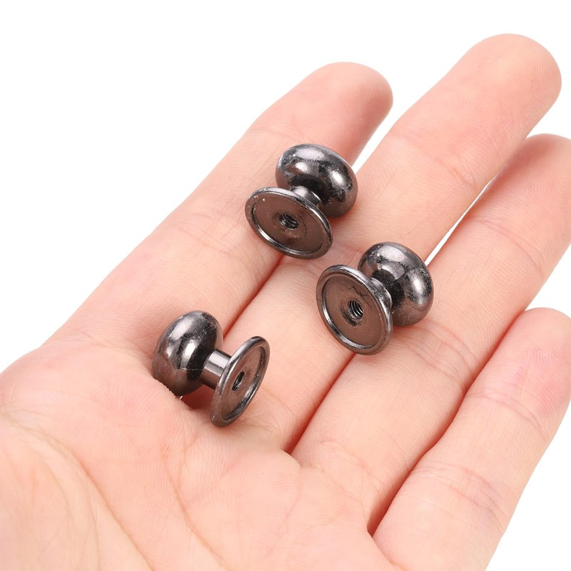 sourcing map 24pcs 0.46" x 0.51" Mini Round Knobs, Small