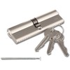 Chrome 45/55 Euro Cylinder Lock (100mm), Euro Door Barrel Lock