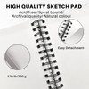 Artecho A4 Sketch Book, 200gsm Hardcover Spiral Bound Sketch Pad,