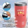 Occupation Coral Viking Tumbler 20oz - Leveled Up Firefighter -