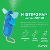 O2COOL Carabiner Portable Pocket Size Battery Powered Cooling Misting Fan