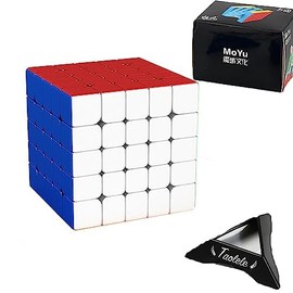 Speed Cube, MOYU Meilong M 5x5 Magic Cube Magnetic Puzzle Cube Flexible Brain Teasers for Magic Cube Enthusiasts