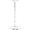 12 Inch/30 cm Junior T-Square Plastic Transparent T-Ruler for Drafting