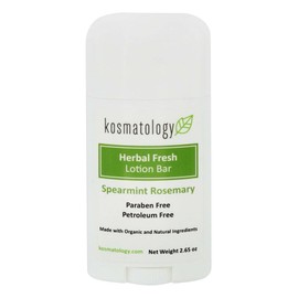 kosmatology Herbal Fresh (Spearmint-Rosemary) Organic Lotion Bar, 2.65 oz