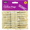 Habit 36 LARGE 7CM WOODEN PEGS CLOTHES HANGING WASHING LINE