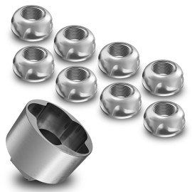 Adventure Xperience Anti-Theft Nuts Anti-Theft Security Nut Lock Anti-Theft M6 M8 M10 M12 Stainless Steel (M8, 8 Nuts 1 Nut), 8M8T