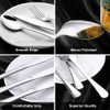 Stainless Steel Silverware Set for 12, 60 Piece Flatware Cutlery
