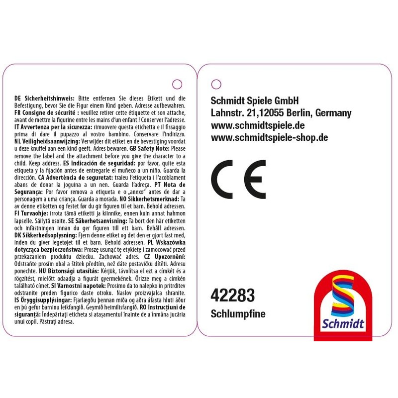 Schmidt Spiele 42283 The Smurfs Smurfette 27 cm Plush Figure,