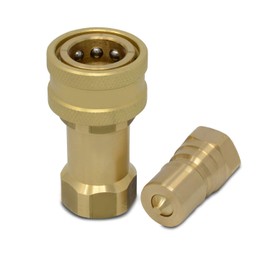 3/8″ NPT ISO 7241-B Brass Quick Disconnect Hydraulic Coupler Set …