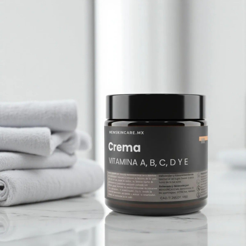 Crema Facial Multivitamínica Masculina Menskincare.mx 100g Almendras