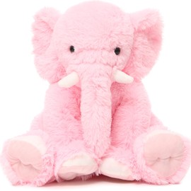 MorisMos Pink Elephant Teddy for Girls, Kawaii Elephant Plush Stuffed Animal Soft Cuddly Toy, Cute Presents for Kids Girlfriend Daughter Women Birthday Party Decorations (50cm)
