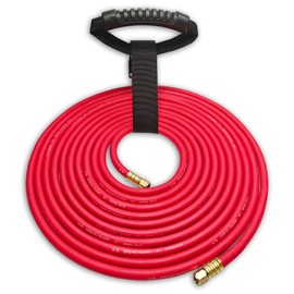 0386-1091 AH-24 Air Acetylene Torch Hose With Lashing Strap, 24FT "A" Fitting, Replacement Welding Hose Compatible with Torch AR-B/AR-MC Regulators, G4/PLF-A Handles, B/MC Tanks