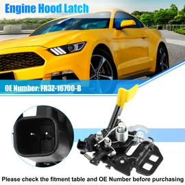 X AUTOHAUX FR3Z-16700-B FR3Z16700B Car Engine Hood Latch Lock for Ford for Mustang 2015 2016 2017 2018 2019 Hood Latch Assembly Replaces FR3Z-16700-A FR3Z16700A