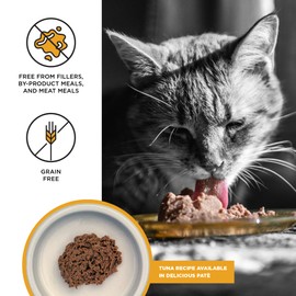 BIXBI Liberty Canned Wet Cat Food - Grain Free, Tuna Pate Recipe, 2.75 Ounce (Pack of 24)