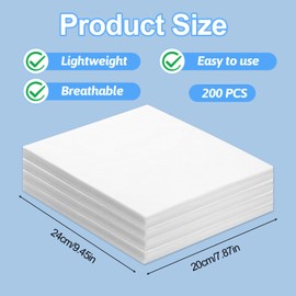 200 Sheets Nail Dust Collector Filter Paper Nail Vacuum Dust Collector Disposable Nails Dusts Filters for Most of Nails Dusts Collectors Machine for Salon Spa Tech Supplies Accessories