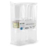 Cornucopia Small Coin Bank Jars (4-Pack, Clear); 16oz Clear Plastic