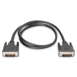 DIGITUS DVI Anschlusskabel, DVI(24+1), St/St, 1.0m, DVI-D Dual Link - Schwarz
