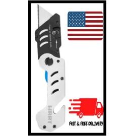 HART New HART Micro Folding Utility Knife, Integrated String Cutter