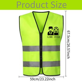 Stag Party Men, Jga Costume Men, Decoration Safety Vest, Jga Accessories Men, Jga Shirt Men, Men's Costume Gift Ideas for Stag Night, Reflective