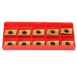 Agatige 10PCS Milling Inserts,APMT1604 Cemented Carbide Insert,Turning Inserts Cutting Tools 15-50HRC Hardness for Fine and Semi-Fine Milling of Stainless Steel M Materials