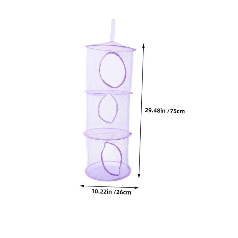 SUPVOX 4pcs Hanging Storage Net for Animals Durable Mesh Organizer