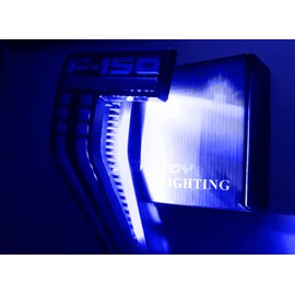 iJDMTOY Ultra Blue LED Background Illumination Lighting Kit Compatible with 2021-up Ford F150 Side Fender Emblem