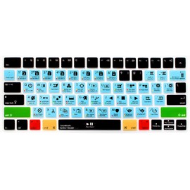 HRH Davinci Resolve Functional Shortcut Hotkey Keyboard Cover Silicone Skin for Magic Wireless Keyboard MLA22LL/A (A1644,2015 Released) with US Layout