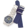 Seiko SND379P Men's Chronograph Watch with Military Style Strap Navy