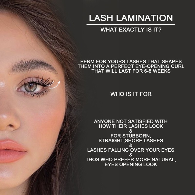 Eyebrow Lamination Kit Semipermanent Safe Moderate 6 to 8 Weeks