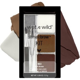 Wet n Wild Kit para Cejas con Polvo, Gel y Pinza,Larga Duración, Alta Pigmentación Efecto suave y Natural, Tamaño Compacto Perfecto para Kit de Maquillaje, Ideal para Laminado y Maquillaje Compacto, Vegano y Cruelty Free
