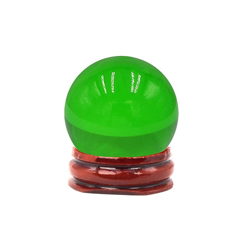 Feng Shui 40MM Multicolor Crystal Ball Asian Rare Natural Magic