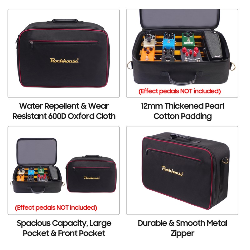 Rockhouse Effect Pedal Bag Guitar Pedal Board Carry Bag Oxford