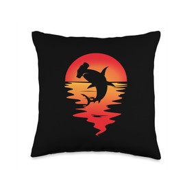 Aquatic Lemon Shark Marine Animal Predatory Fish Throw Pillow