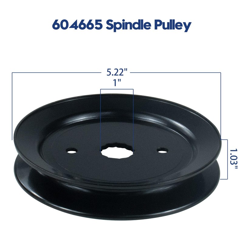 GUSUHAWK 3 Pack 601804 Spindle Assembly with 604665 Pulley Replaces