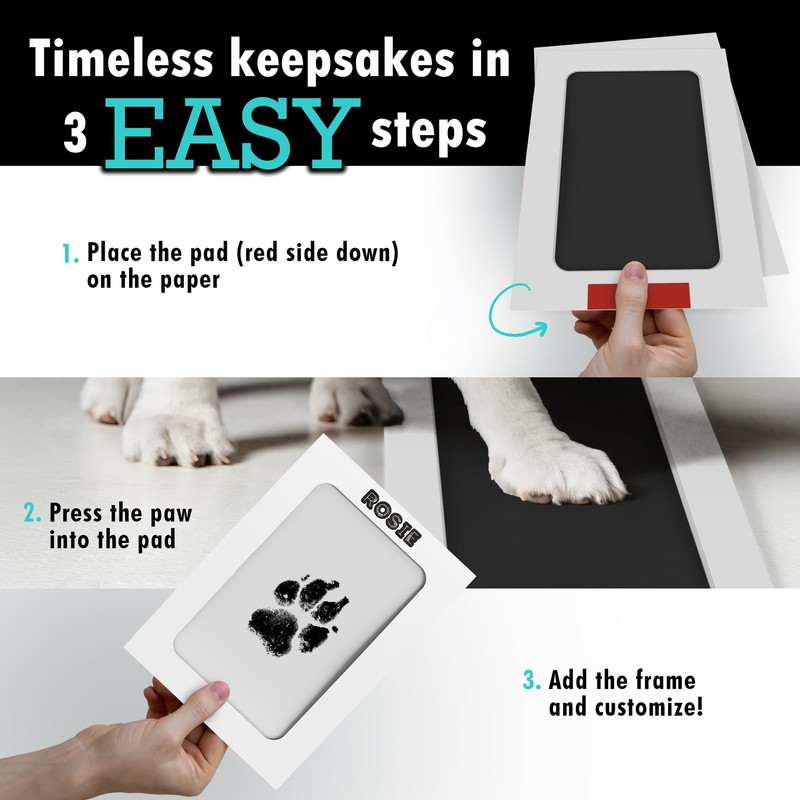 Large Inkless Pet Paw Print Kit | Clean-Touch Ink Pads