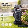Owl Decoy for Bird Deterrent – Shake Head Garden Scarecrow