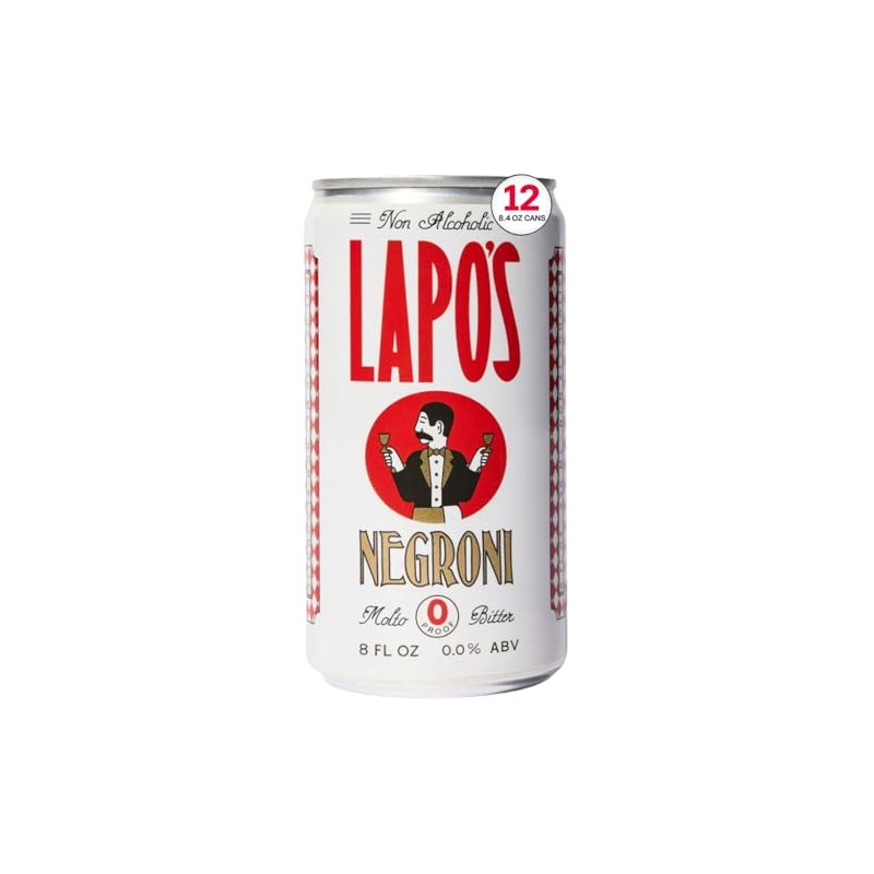 Lapo's Non Alcoholic Negroni, Non-Alcoholic Spirits, Gluten Free, For Non-Alcoholic