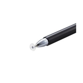 Elecom P-TPD02BK/12 Touch Pen, Disc Stylus Pen, 12 Pieces, Simple Packaging, Black