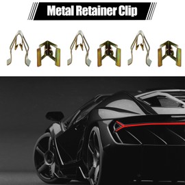 sourcing map Car Console Device Panel Dashboard Brackets Metal Bronze Pack of 10