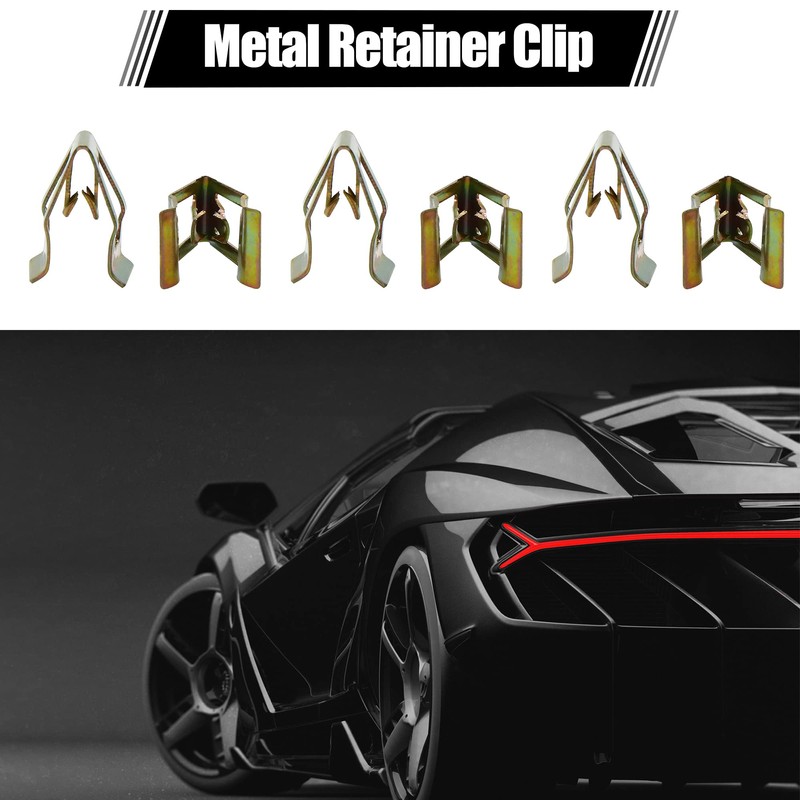 sourcing map Car Console Device Panel Dashboard Brackets Metal Bronze