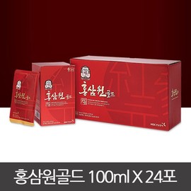 Gwangdong 정관장 홍삼원 골드 100ml 24포 6년근 홍삼 선물세트 Jeonggwanjang Red Ginseng Extract Gold 100ml 24 Packs 6-Year-Old Ginseng Gift Set